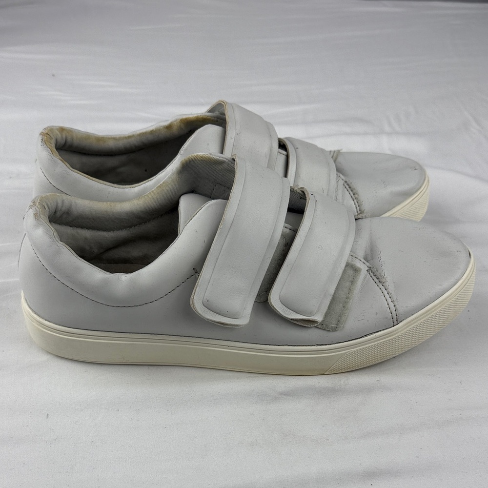 Aldo Gray Double-Strap Faux Leather Sneakers - Picture 3 of 6